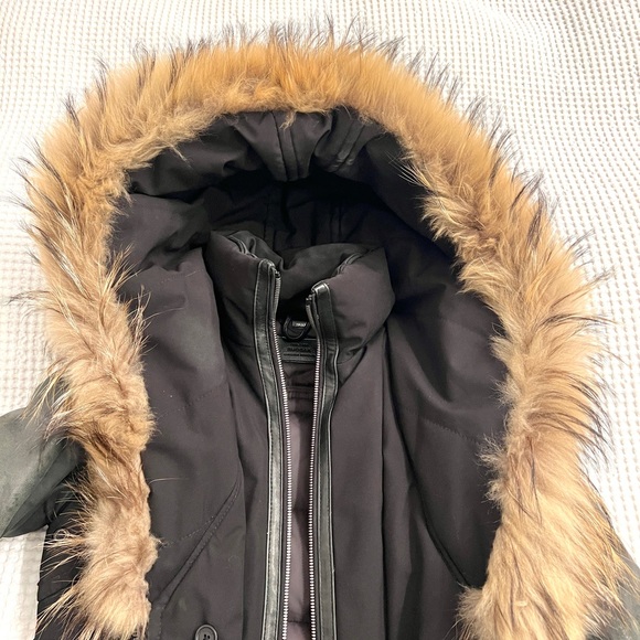 Rudsak XS womens winter coat with fur tear drop hood - Picture 3 of 5